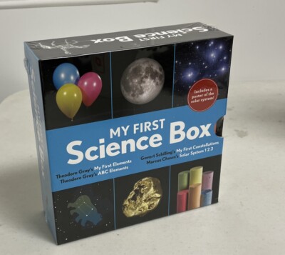 My First Science Box - 4 books Elements Solar System Constellations Brand New