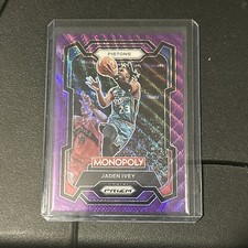 2023-24 Panini Prizm Monopoly Purple Wave Jaden Ivey #26 Basketball Card