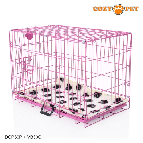 Dog Cage Blue Pink Cozy Pet Puppy Crates Cat Carrier Crate 5 Sizes S M L XL XXL - Picture 116 of 264