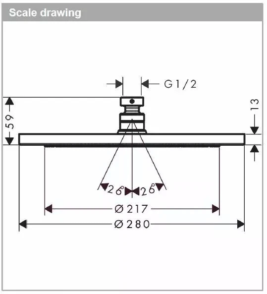 Original Hansgrohe Croma Ducha Superior 280 1jet EcoSmart 9L/M Nuevo PVP820 Foto 2 de 2