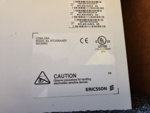 New ERICSSON NTLK90AAE5 DBA DIGITAL BASEBAND UNIT New - Picture 3 of 4
