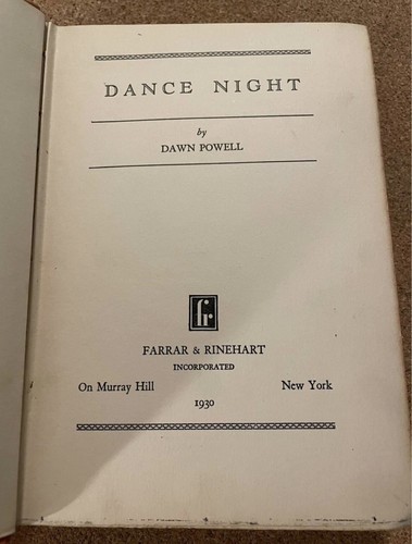 Dawn Powell / Tanznacht Erstausgabe 1930 - Bild 4 von 5