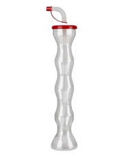 Twisty Slush long tall cup 12oz (350ml) Red , milkshake, ale, drinks - PACK OF 5