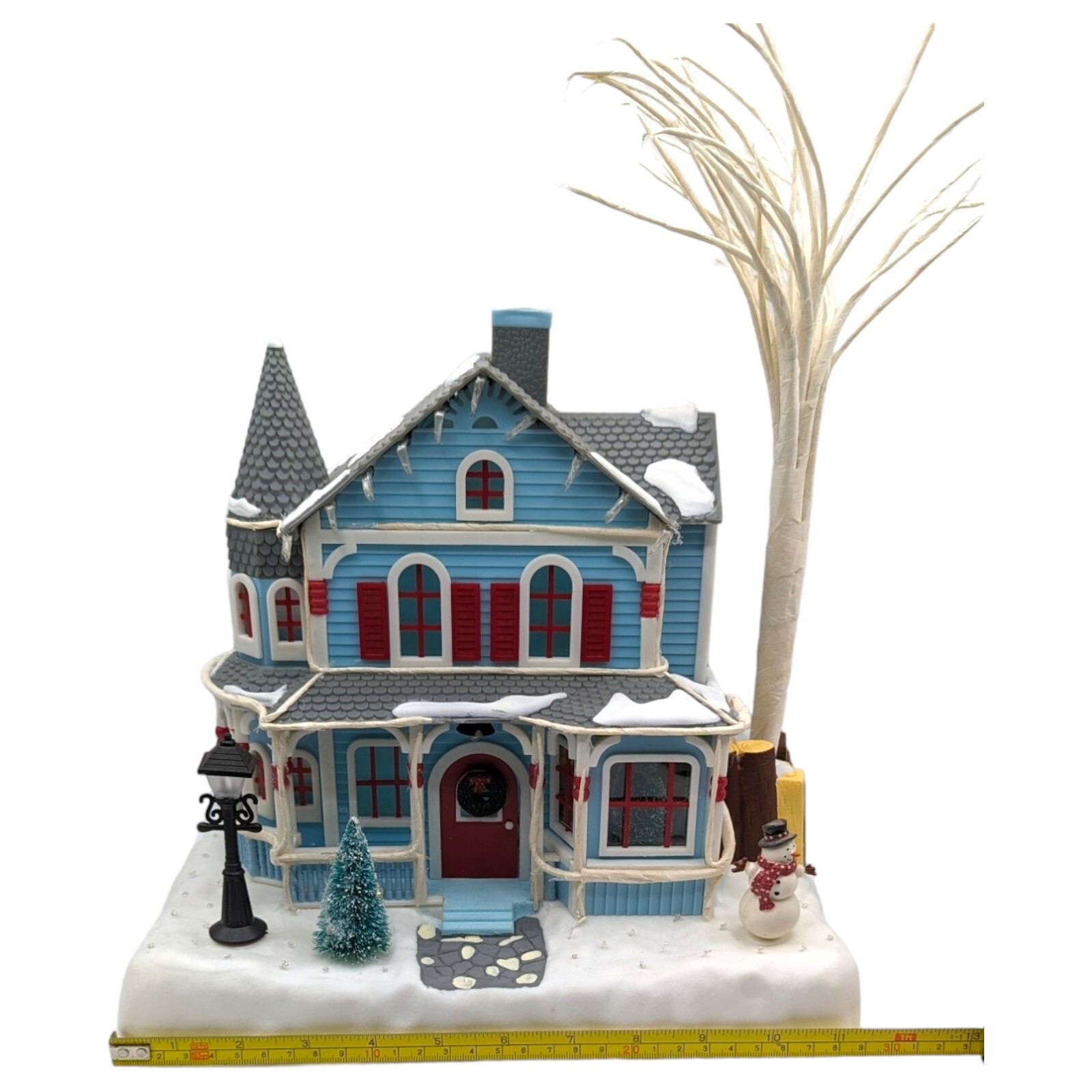 Vintage 2001 Avon Holiday Splendor Lighted Fiber Optic House Christmas