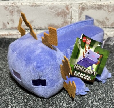 Minecraft BLUE AXOLOTL 12'' Plush Figure Mojang Mattel 2024 NEW