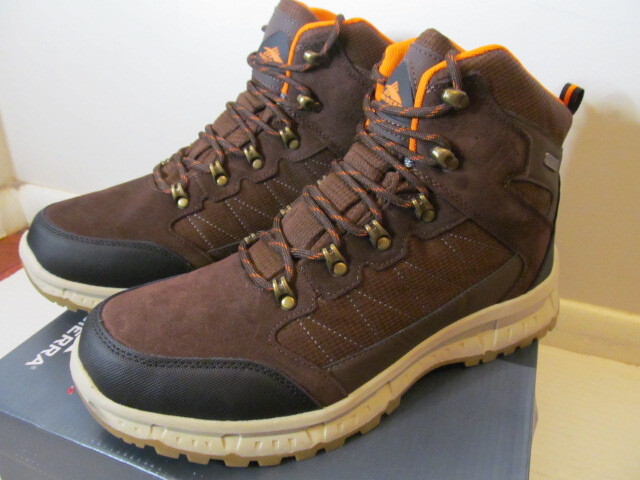 High Sierra Mens Cedar Leather Hiker Boot, Brown, Sizes or 12