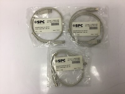 3 NEW Multicomp SPC4798 USB Type A to USB Type B Cable Assembly 1-Meter White