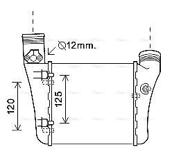 AIA4333 AVA Intercooler FIT SEAT EXEO (2009) 1.8 TFSI