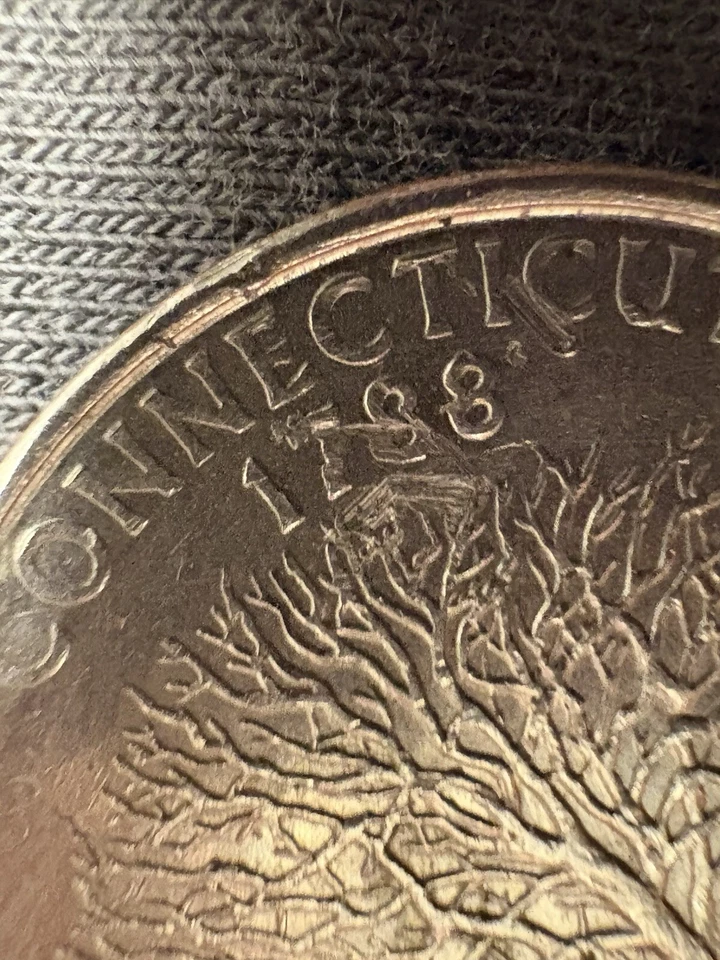 1999 P Connecticut State Quarter Error Coin Obverse And Reverse You Grade  - Image 3 of 4