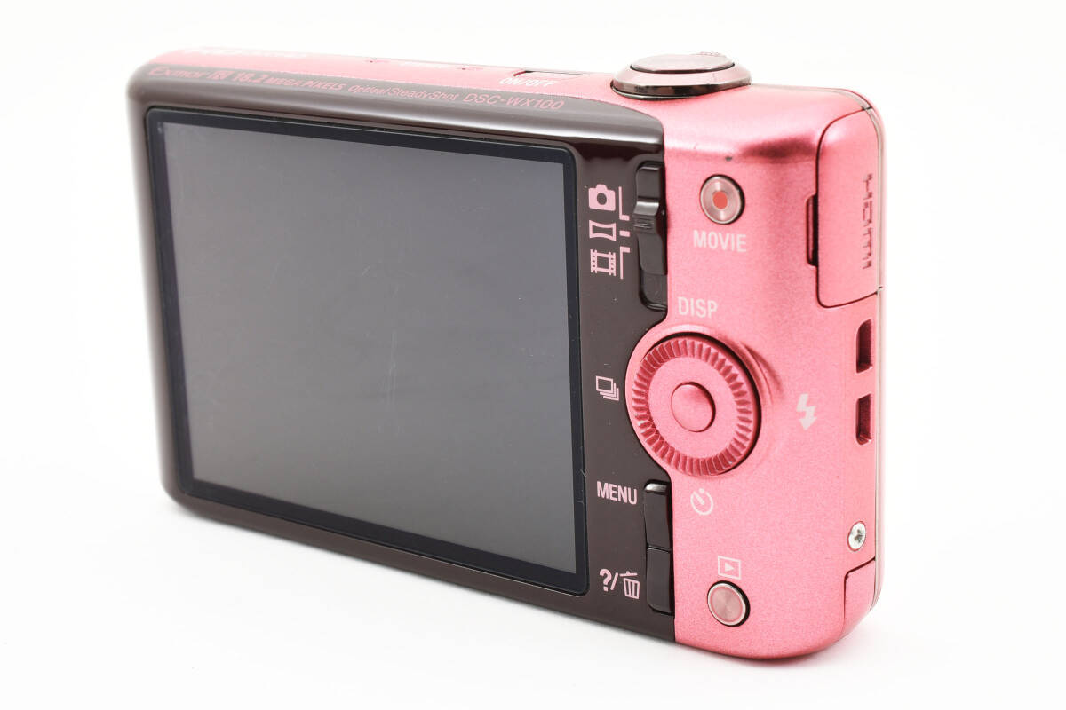 SONY Cyber Shot DSC-WX100 Pink Digital Camera Japanese