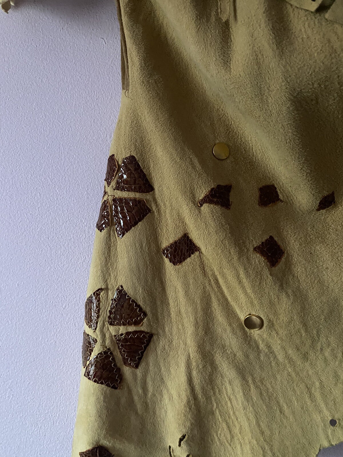 Patchwork Real Suede Pixie Fairy Jacket  Vintage … - image 9