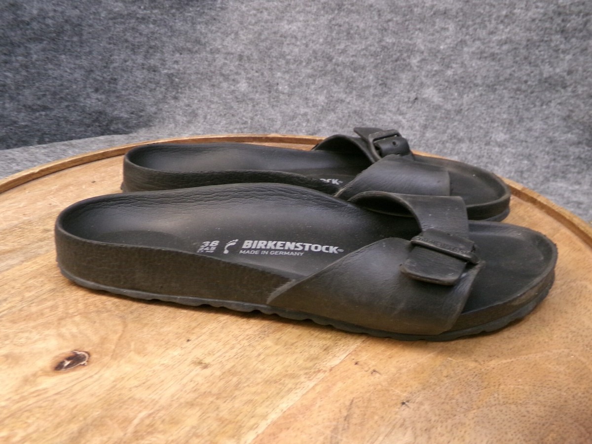 Birkenstock Madrid Eva Womens Sandal 8 Black Flat Casual Slip-On Made In Germany Birkenstock Womens Madrid EVA Sandals (Black) at Dandy Fellow main image 2