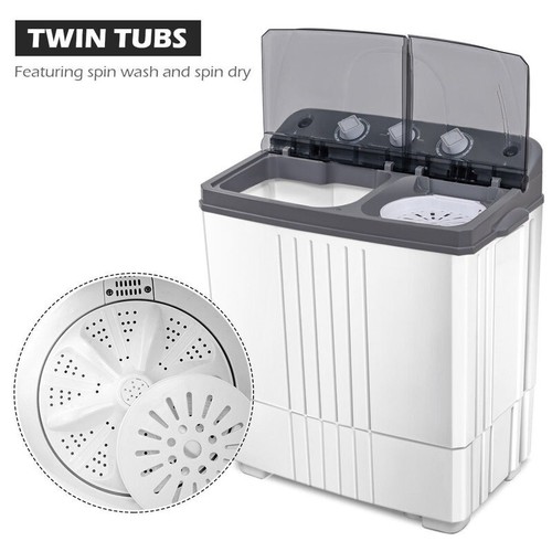 High Efficiency Portable Washer Combo in White And Gray N49 - Picture 7 of 9