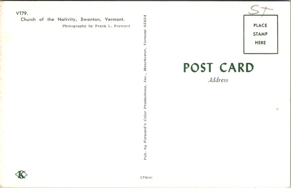 Postcard VT Swanton,Vermont; Church of the Nativity R9 eBay