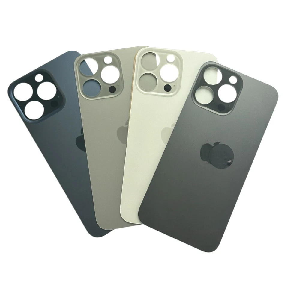 OEM iPhone 15 Pro Max Backcover Glas Rückseite mit Kleber Und Logo