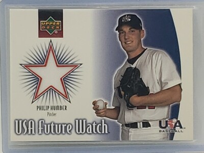 2002 Upper Deck USA Future Watch Philip Humber Game Used Uniform US-PH Team USA
