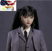 1/6 female Head Sculpt Moveable Eye For 12" Female Figure Phicen ZC008 C ❶USA❶