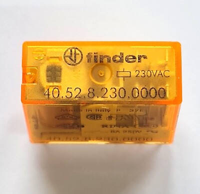 FINDER Relais 230V AC | 24V AC | 24V DC | 2 Wechsler Koppelrelais | 40.52.8.230