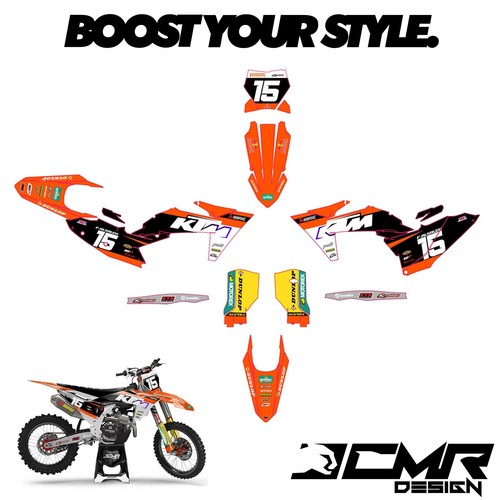 Graphics Sticker Kit for KTM SX SXF EXC F 85 125 250 300 350 450 Every Year - Picture 3 of 3