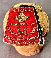 1997 Bruce McCullough Potentate Al Shamal Shriners Edmonton AB Masonic Lapel Pin