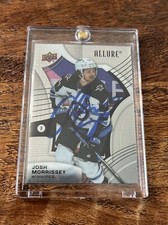 Josh Morrissey IP Signed Upper Deck Allure Card PSA DNA  Autographed Jets