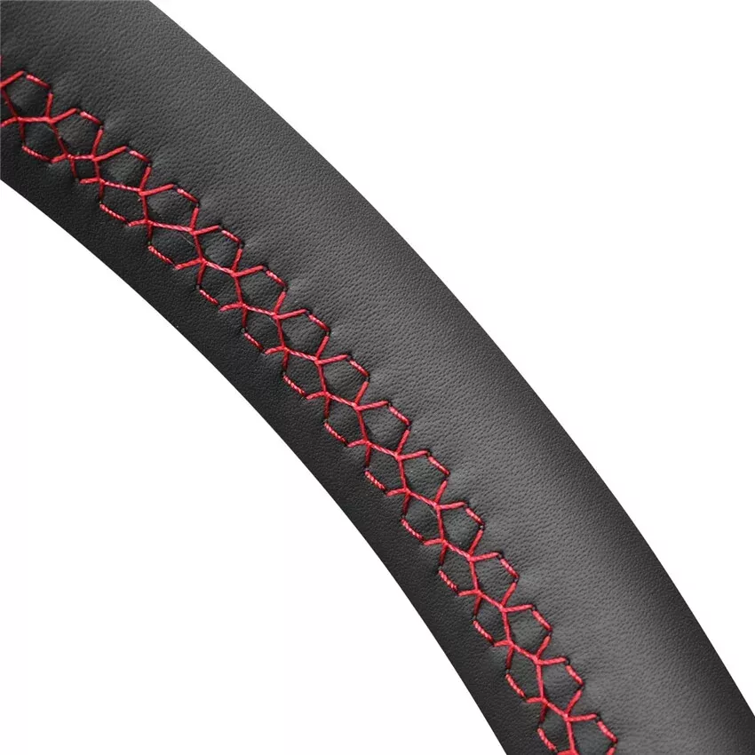 Leather Car Steering Wheel Cover For Mitsubishi Outlander 2015-2021 ASX Mirage - Image 4 of 4