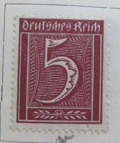 A8P46F43 German Reich Germany 1921 5pf fine mh* stamp