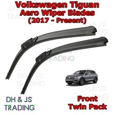 (17-19) Volkswagen Tiguan Aero Spazzole Tergicristallo / Tergicristallo Lama Piatta Anteriore VW
