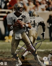 Jim Everett autographed signed 8x10 photo Beckett BAS COA New Orleans Saints C