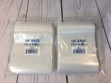 6 In x 6 In 2 Mil Clear Plastic Seal Top Bags 200 Count