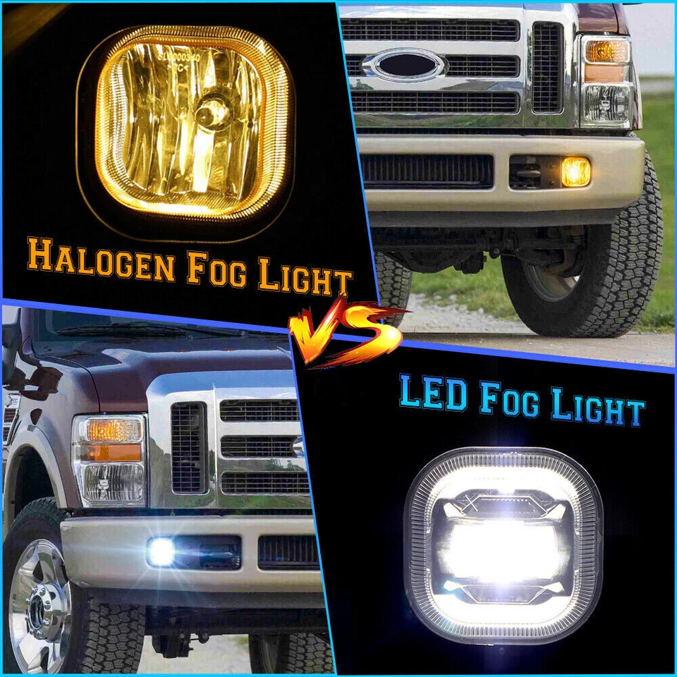 2X LED Fog Lights DRL For Ford 2008 2009 2010 F-250 F-350 F-450 F-550 SUPER DUTY - Image 3 of 4