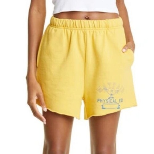 The Mayfair Group The New P.e. Cotton Shorts In Yellow Small Medium Active