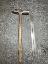 Antique 2lbs hand forged riveting cross peen ...