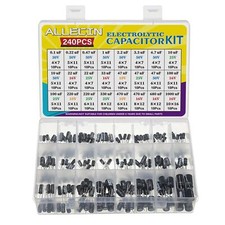 24 Values Electrolytic Capacitor Assortment Kit from 0.1uF to 1000uF 10V 16V ...