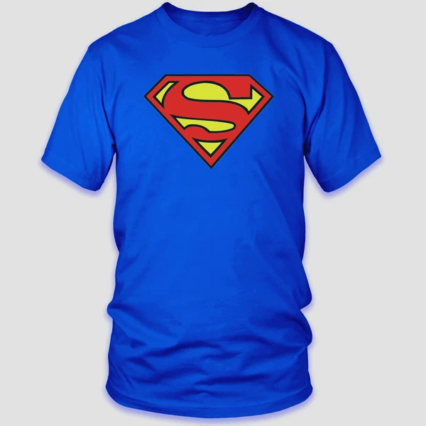 Superman, Classic Logo, T-Shirt, Cotton( Adult Sizes: S,M,L, XL)