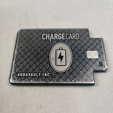 Aquavault ChargeCard 2300mAh Ultra Thin Portable Power Bank MISSING CABLE