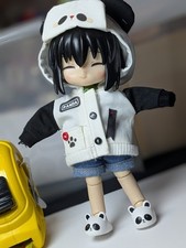 Panda Coat For Ob11 Nensoroid Doll 1/12 Doll