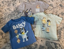 Boys Disney Bluey 3 Piece Shirt Bundle Used Size 4T