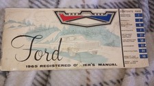 1965 Ford Galaxie Owners Manual