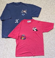 Vintage Warner Brothers Looney Tunes Embroidered Pocket Tee Bundle Of 2