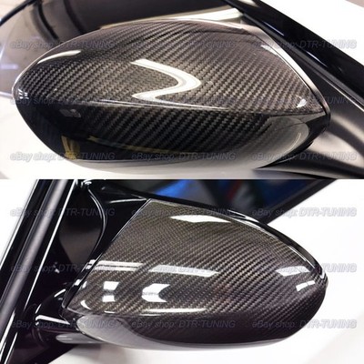 Dry Carbon Fiber Door Mirror Caps Replacement For BMW M3 E90/E92/E93 2008-2013