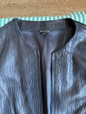 Massimo Dutti Black Leather Jacket