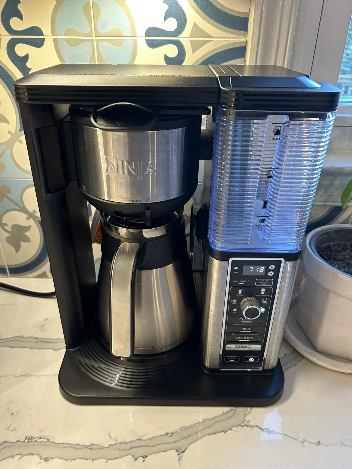 Ninja Coffee Bar Hot/Iced Programmable Specialty Drip Stainless Steel Carafe