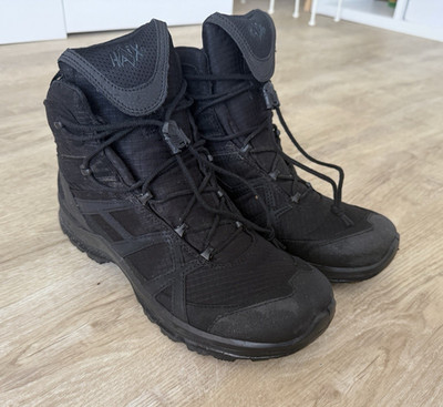 HAIX Herren Stiefel Schwarz EU 43 UK 9 AU 10 Schnürung Textil Beruf