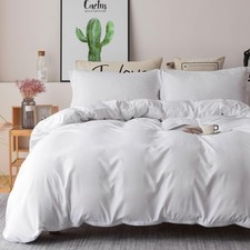Duvet Cover 3 Piece Set, Ultra Soft Double Brushed Microfiber, Hidd... Fast Ship