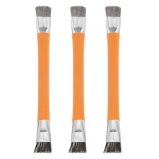 3PCS Anti Static Brush, 147mm Dual Head Cleaning Brush for Small Spaces Orange