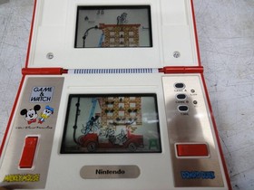 Used Nintendo Folding Multi-Screen Game & Watch #6000 Mickey & Donald [DM-53]
