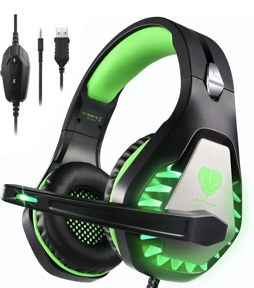 GH-1 Gaming-Headset für PS5, PS4, Xbox One, PC, Nintendo Switch, Mac,...