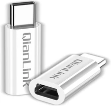 Mini USB to USB C Adapter, (2-Pack) Mini USB Female to USB C Male Convert Chargi