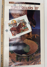 Vintage 1987 Buick Super Bowl Advertising Sign 1988 Super Bowl Small Poster